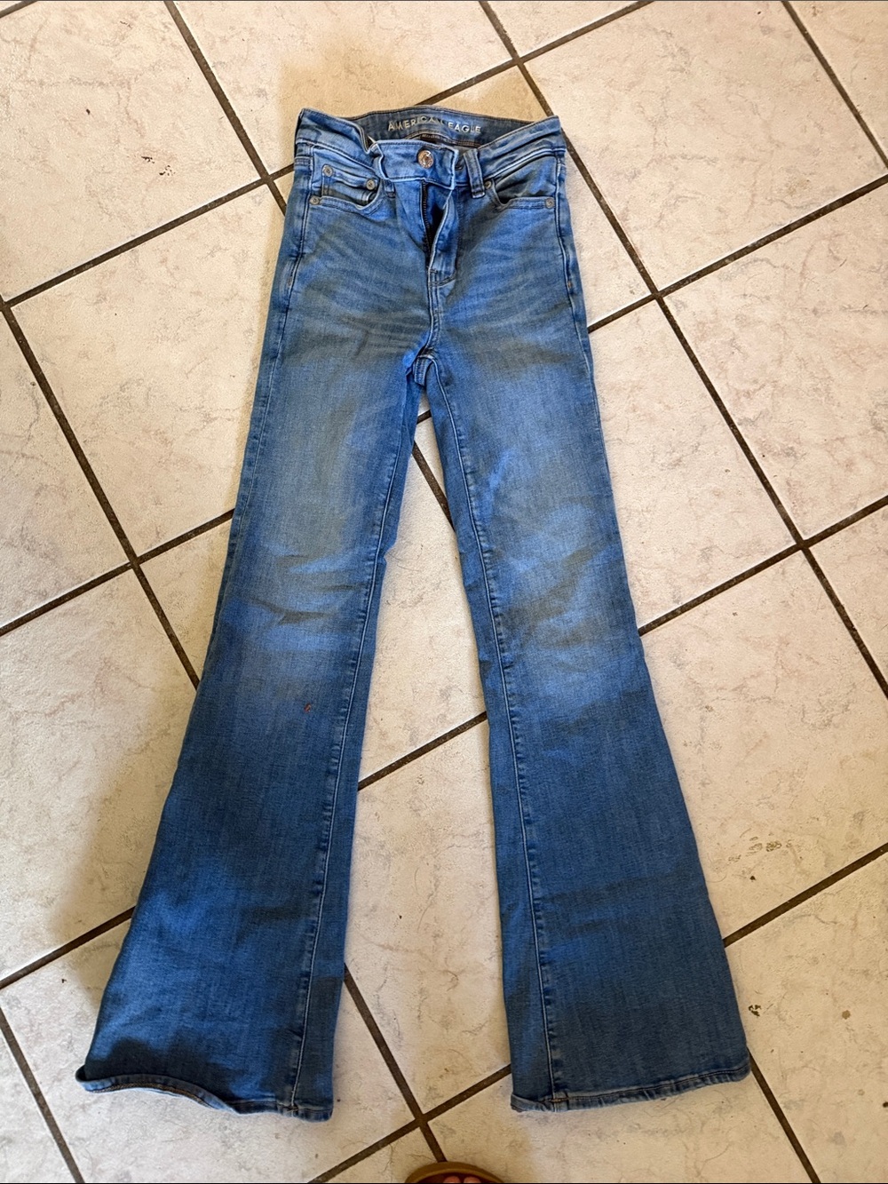 American Eagle Outfitters Blue Flared Kids Jeans
